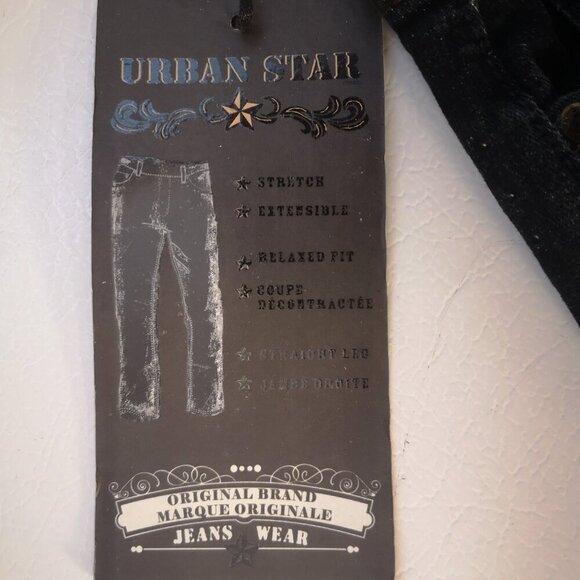 NWT Urban Star Men's Dark Wash Size 30/31 Relaxed Fit Blue Jeans - Picture 8 of 13